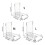 2Pcs Clear Acrylic Book Stand Multipurpose Plate Stand-middle 4