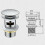 Pop Up Drain Fitting for Bathroom Sink with Click Clack Plug 2