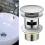 Pop Up Drain Fitting for Bathroom Sink with Click Clack Plug 4