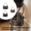 Retro Bows Design Large Capacity Backpack Convertible To-Coffee 3
