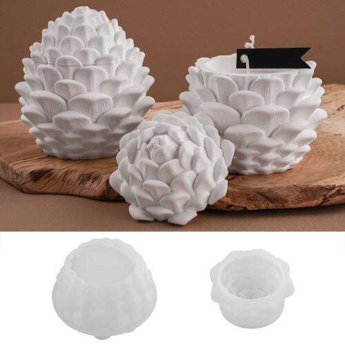 Flexible Silicone Mould For Making Decorative Pinecone Shaped 2
