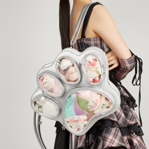 Trendy Unisex Cats Claws Design Rucksacks Display Backpack-Pink 2