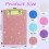 Glittering Acrylic Writing Board With Retractable Hook-Purple 4