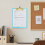 Glittering Acrylic Writing Board With Retractable Hook-Purple 6