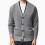 (Gray, L) Herren Winter Strickjacke - Weihnachtsgeschenk 1