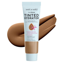wet n wild Bare Focus Tinted Hydrator Tinted Skin Veil, Lightweight Buildable Coverage with Hyaluronic Acid & Vegan Squalane, Semi-Matte Finish- Deep