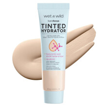 wet n wild Bare Focus Tinted Hydrator Tinted Skin Veil, Lightweight Buildable Coverage with Hyaluronic Acid & Vegan Squalane - Light Medium
