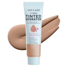 wet n wild Bare Focus Tinted Hydrator Tinted Skin Veil, Lightweight Buildable Coverage with Hyaluronic Acid & Vegan Squalane - Medium Deep