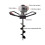 Switzer SwitZer Petrol Engine 62CC Earth Auger Post Hole Digger with Multiple Auger Bits 2