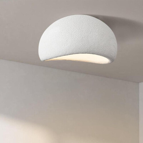 Moderne E27-LED-Deckenleuchte mit einstellbarer Helligkeit, 3 Lichtfarben, Grau, 20 cm
