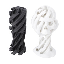 3D-gedruckter Schädel Hochdichte Schreibtisch-Deko B/W