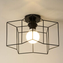 Plafonnier vintage industriel en métal en forme d'étoile, style loft, bureau ou café, éclairage décoratif
