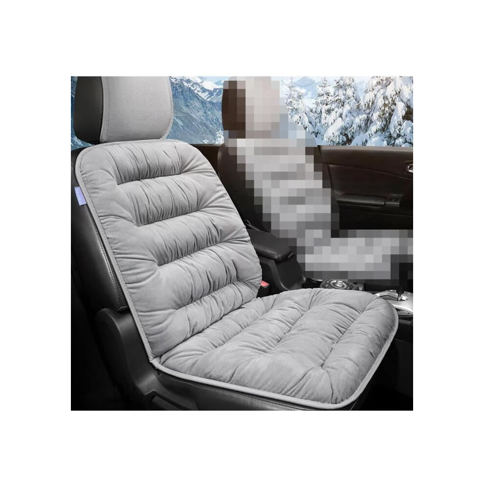Universal Car Seat Cover Set For Front Seats, Dustproof Auto Seat Cushions, Soft Breathable Fabric Grey 6083684350184