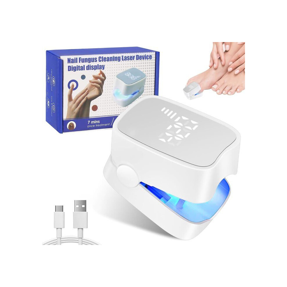 Laser Nail Fungus Treatment Device for Feet, Toenail Cleaning and Repair, Fungal Nail Care with Gentle Home Use
