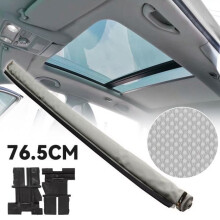Tenda parasole per finestrino auto, grigia, 76,5 cm, 1 pezzo, compatibile con Audi Q5, VW Golf e Tiguan, protezione solare per interni
