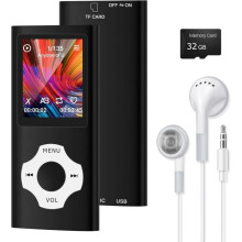 MP3- und MP4-Player mit 64 GB Speicher, Bluetooth 5.2, HiFi-Sound, Radio und E-Book-Funktion, kompakt und leicht