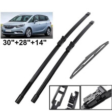3er-Set Front- und Heckscheibenwischer für Opel Zafira Tourer C 2012 bis 2020, langlebig und leise, für klare Sicht bei jedem Wetter