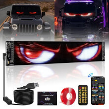Luci a LED dinamiche Occhio del Diavolo per Auto e Camion, Schermo Flessibile per Finestrino, Grande effetto luminoso】