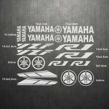 Reflecterende zilveren motorsticker met logo en spons, geschikt voor sportmotor, duurzaam en weerbestendig, voor kuip en helm