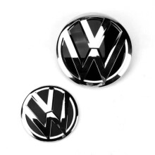 Insigne emblème de calandre avant 150 mm et couvercle de coffre arrière 110 mm, logo de remplacement pour SUV, finition élégante en métal