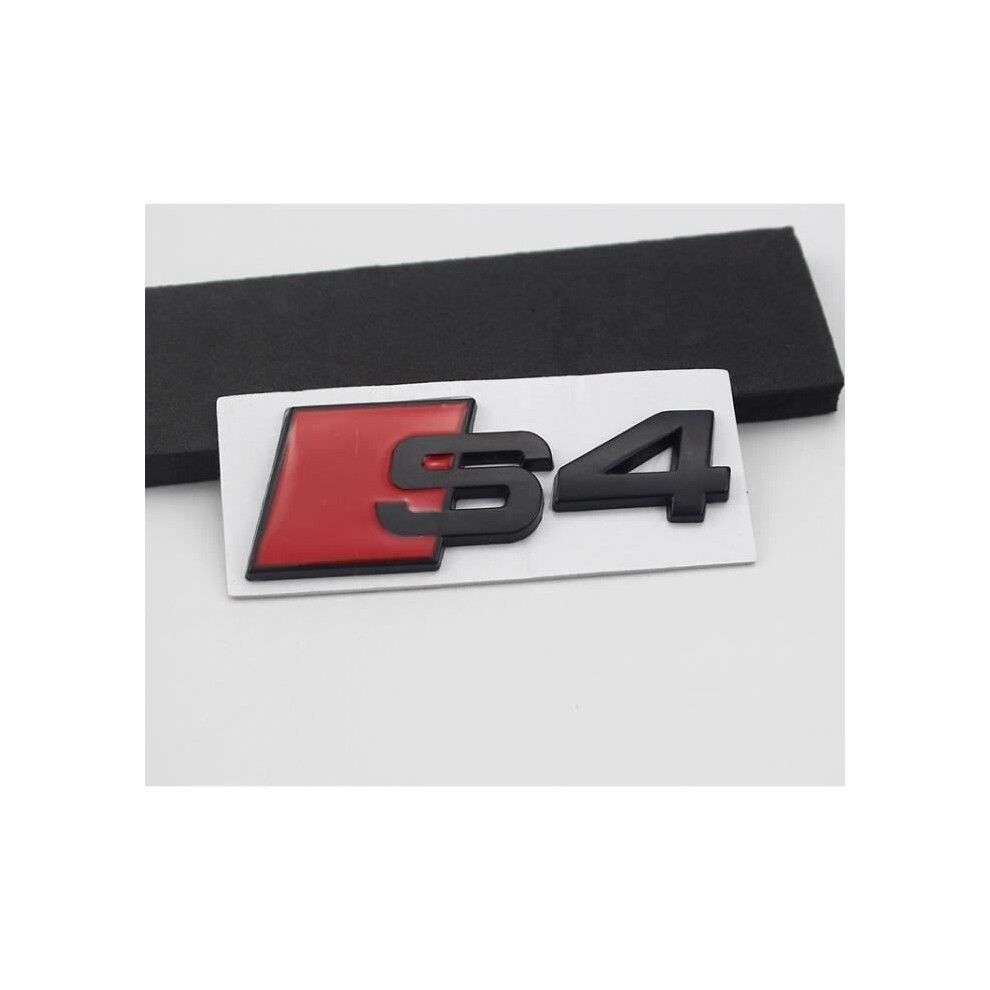 Chrome Rear Trunk Emblem Sticker Badge Car Decoration For Audi, Durable Decorative Accessory Black 6083684352829