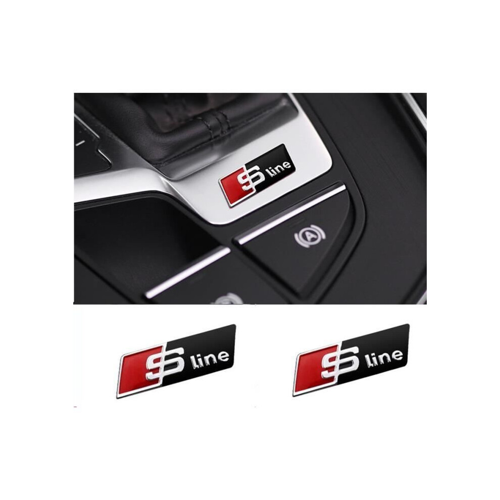 2 Pack Steering Wheel Modification Stickers For Audi A3 A4l A6l Q2l Q3 Q5l S Line Trim Decals Black 6083684353338