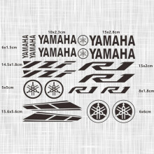 Reflecterende motorsticker voor motorfiets, zwart, logo en schuim, geschikt voor kuip en helm, duurzame zelfklevende decoratie voor buitengebruik