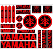 Reflective Vinyl Stickers for Motorcycle Customization, Yellow Decal Set, Durable Weatherproof Finish, Easy Apply