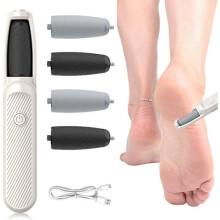 Electric Callus Remover Kit, Rechargeable Pedicure Tool, 3 Speed Foot Rasp for Smooth Feet, Professional Foot Care Device