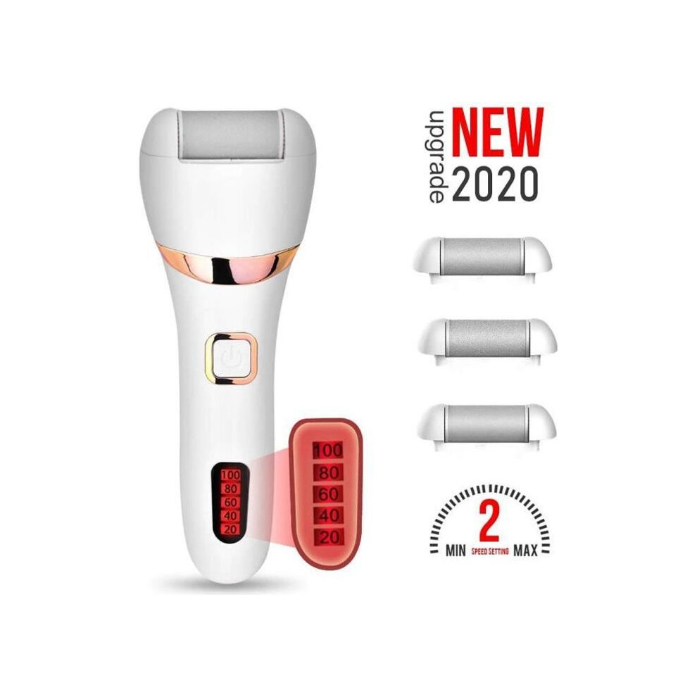 Electric Foot Callus Remover Pedicure File for Hard Skin with 1200mAh Rechargeable Battery for Smooth Feet