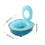 (Blue) Cat Litter Training Device, Odor Proof & Splash-Free 7