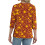 Women's sleeve V-neck T-shirts for Spring  comfortable,-Brown M 5