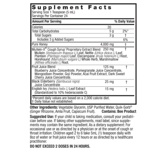 Nature’s Answer Kids Mullein Leaf Alcohol-Free Liquid Supplement 120ml 2