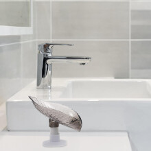 2er-Set Seifenhalter mit Seifenabtropfschale in Blattform, aus leichtem PP/ABS-Kunststoff, einfach zu montieren, selbstentleerend