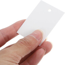 250 weiße, unbeschriftete Preisschilder für Kleidung (3,5 x 5 cm)