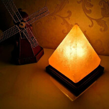 USB Himalayan Pyramid Salt Lamp LED Night Light Home Decor