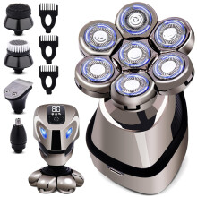 5 in 1 Electric Shaver Mens Beard Hair Trimmer Rotary Shaver Cordless