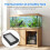 Feines Kunststoff Filtersieb Schwarzes Aquarium Filter 6