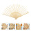 Draagbare Beige Vouwwaaier Frames Bamboe Metaal Voor Creatieve DIY 5