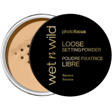 wet n wild Photo Focus Loose Baking Setting Powder, Highlighter Makeup, Suitable for All Skin Tones - Banana