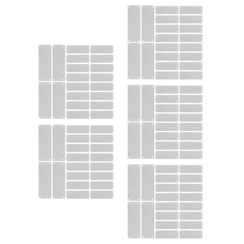 100Stk Namensschild Anhänger Blank Stempelcharms 1