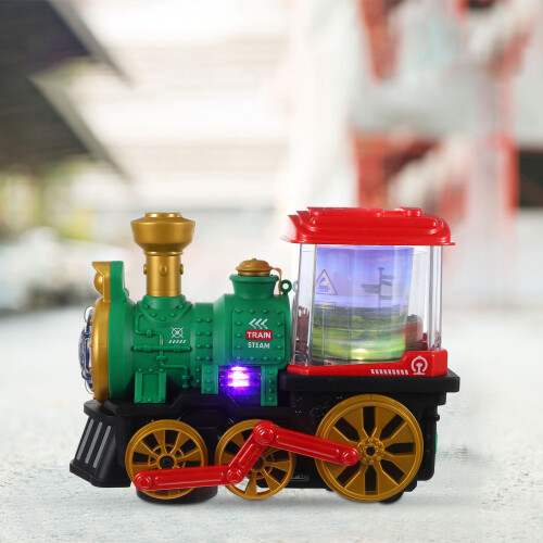 Jouet Train Vert Lumières Enfants 2