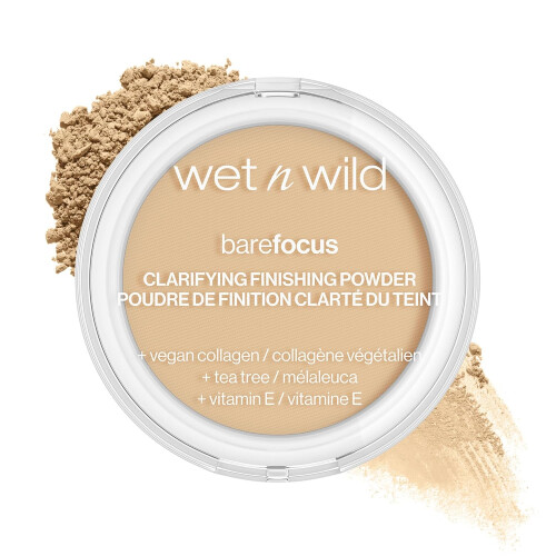 Wet n Wild wet n wild Bare Focus Clarifying Finishing Powder | Matte | Pressed Setting Powder Light-Medium