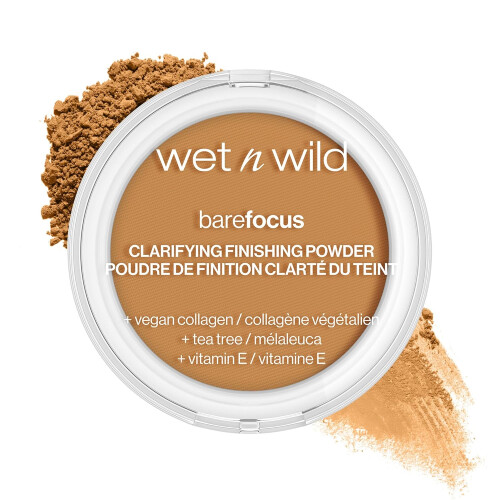 Wet n Wild wet n wild Bare Focus Clarifying Finishing Powder | Matte | Pressed Setting Powder Medium-Tan