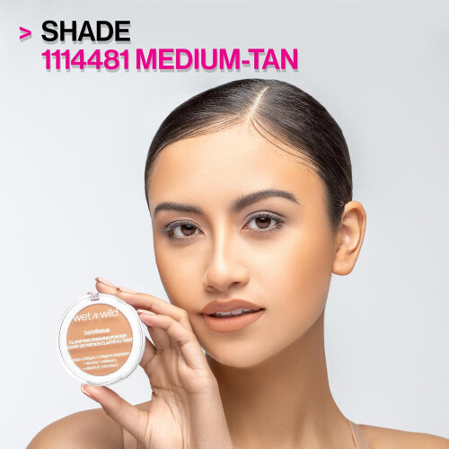 Wet n Wild wet n wild Bare Focus Clarifying Finishing Powder | Matte | Pressed Setting Powder Medium-Tan 2