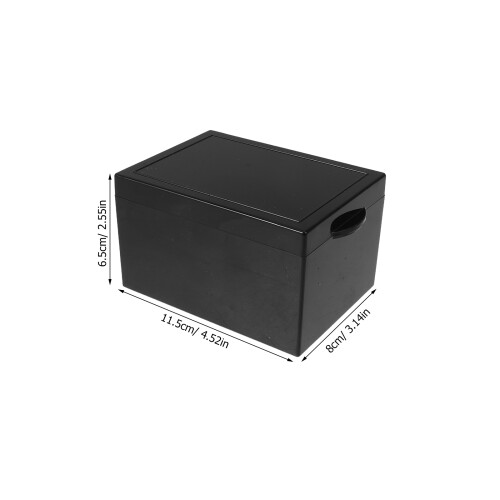Black Acrylic Light Blocking Medicine Storage Bin for Home Travel 1