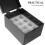 Black Acrylic Light Blocking Medicine Storage Bin for Home Travel 5
