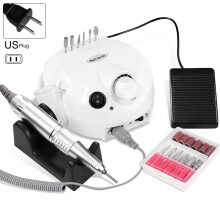 (White US Standard) Nail Grinder 35000 RPM Electric Nail Removal Machine with Grinding Head Kit