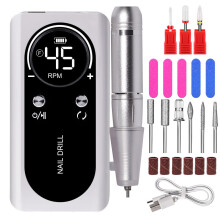 (V2 white set) Cordless Professional Nail Grinder Electric Nail Remover Grinding Machine Tool Kit