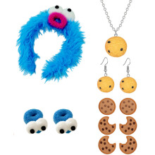 (Set 6) Hippie Bohemian Turquoise Earrings & Vintage Leather Necklace Set with Glasses Accessories